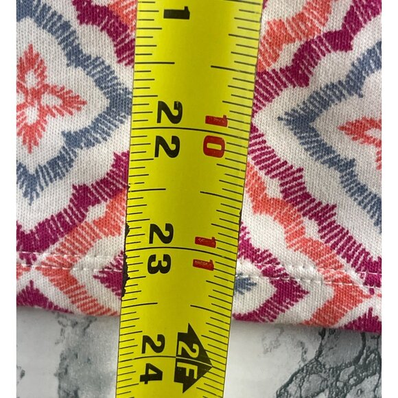 Style & Co. Womens XS Pima Cotton Top 3/4 Sleeve Simple Rose - Picture 4 of 9